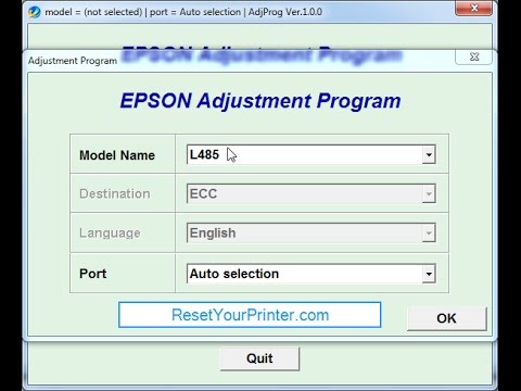epson l380 adjustment download